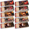 Kaminhölzer Winter Village Kaminstreichholz Zigarrenhölzer Pfeifenhölzer 100mm Streichhölzer Kaminanzünder Zündhölzer Zigarre Pfeife Kamin Grill Kerze Lange Brenndauer (10 Packungen)