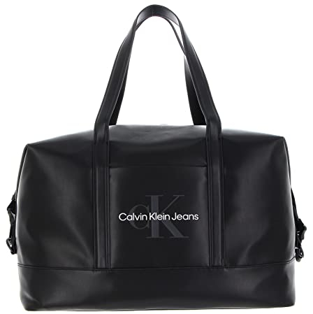 Calvin Klein CKJ Monogram Soft Duffle Bag Black