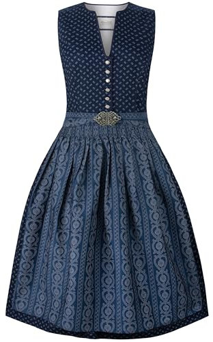 Stockerpoint Damen Ellie Midi Dirndl, dunkelblau, 44