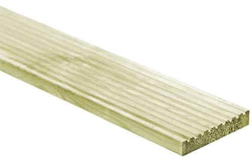 INLIFE 3107763 Lot de 16 lames de terrasse en bois de pin imprégné 2,32 m² 1 m 52,2 kg