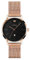 OLEVS Ladies Watches Rose Gold Stainless Steel Mesh Belt Analog Quartz Women's Wrist Watch Big Face Black Ultra Thin Dress Watches for Women Minimalism Classic Waterproof with Date Women Watch