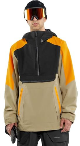 Volcom Herren Brighton Pullover Anarok Hooded Snowboard Jacket Jacke, Gold S4, XXL