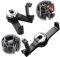 ViMOQi 2 in 1 Car Hooks for Bags with Headrest Phone Holder,360° Rotation Headrest Hooks,Car Seat Storage Organiser,Purse Hook for Handbag,Clothes Grocery(2 Pack)