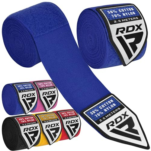 RDX Bambini Fasce Boxe Guanti Interni, Polso Mani Protezione Sottoguanti, Pugilato Bende per Arti Marziali Muay Thai MMA Kickboxing Punzonatura Allenamento Hand Wraps
