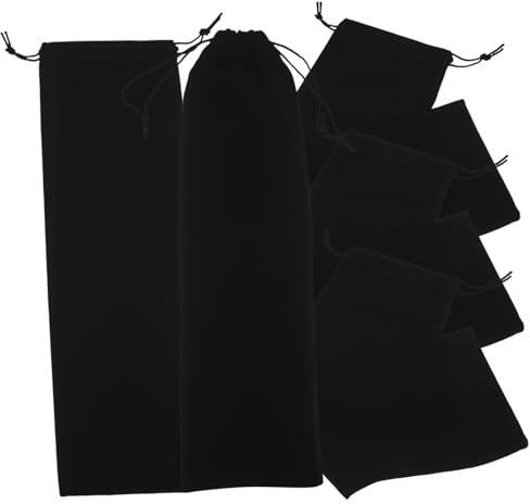 DECHOUS 5 Stück Lockenstab Aufbewahrungstasche Hitzebeständige Reisetasche für Glätteisen Samt Haar Zubehör Organizer mit Kordelzug tragbare tasche für Glätteisen, Haartrockner