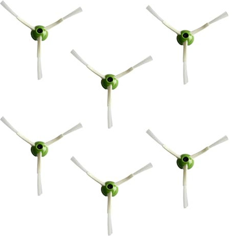 JoyBros Cepillos Laterales de Repuesto para iRobot Roomba I/E/J Series (6 Unidades), Color Blanco