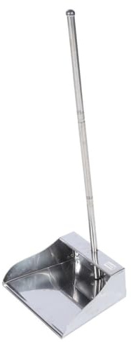 DEARMAMY Recogedor De Polvo con Mango Largo: Herramienta De Limpieza Recogedor De Mango Largo Recogedor Vertical De Metal para Vestíbulo/Restaurante/Oficina/Hogar/Recogedor De Excrementos