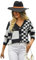 HEYPORK Damen Herbst Winter Warm Bequem Jacke Casual Mode übergangsjacke Mantel Frauen Strickwaren Karierten Patchwork-Pullover Strickjacke(Schwarz, M)