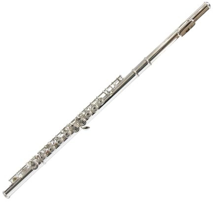 flûte traversière Instrument de flûte à clé C examen professionnel cuivre blanc plaqué argent flûte occidentale à 16 trous