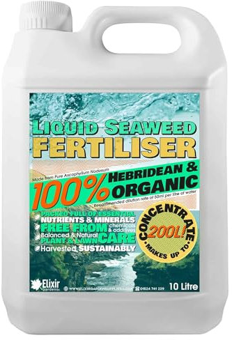 Elixir Gardens | Organic Hebridean Liquid Seaweed Fertiliser | 500ml - 20L Options Available | 10 Litre Bottle