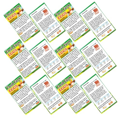 CANIGHT 250 Stücke Frische Handhabung Anweisungen Bauernhof Anweisungen Briefmarken Handhabung Etiketten