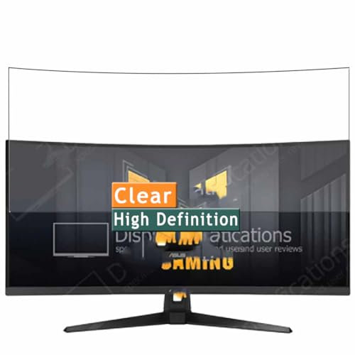 Vaxson 3 Stück Schutzfolie kompatibel mit Asus TUF Gaming VG34VQ3B 34 Monitor, Display folie folien Displayschutzfolie ( nicht Panzer Schutz Glas folie SchutzGlas nicht PanzerGlas )