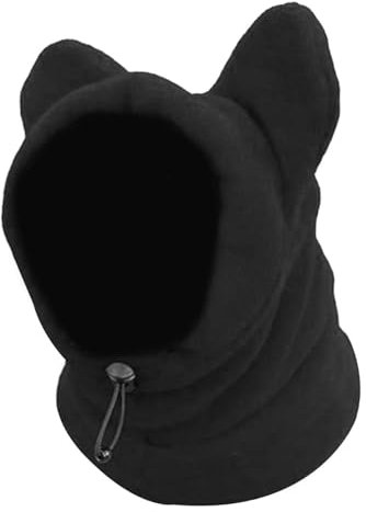 Demsyeq Small Dog Winter Hat,Thickened Dog Hood Winter Warm Hat - Cold Weather Ears Hoodie Head Wrap Neck Warmer Scarf for Small Medium Animal