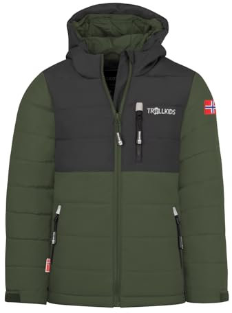 Trollkids Kids Hemsedal Snow Jacket XT 98, ivy