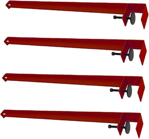 OZSSLJJ Gambe da tavolo con morsetto in metallo da 4 pezzi, gambe da tavolo in ferro a forma di F da 28 pollici, gambe da scrivania for mobili pesanti(F)