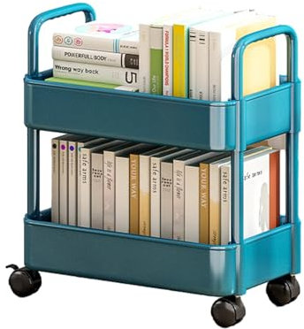 Carrello multiuso – Scaffalature multifunzionali, carrello multiuso arrotolabile | su ruote mobili multilivello | Mobile, multi-piani, robusto e rimovibile per tutti i bagni