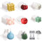 Keboyoe 8 Pcs Silicone Candle Mould Set Candle Moulds for Candle Making Bubble Candle Mould Silicone Candle Molds with 50 Candle Wicks and 2 Wick Holder for DIY Candle, Soap, Home Decoration