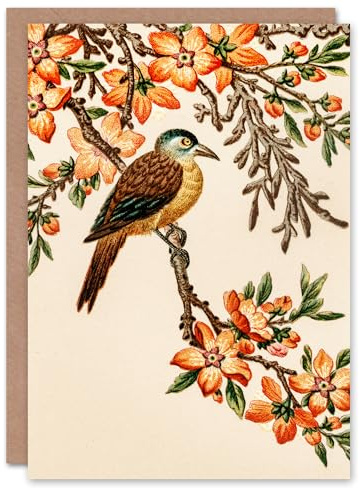 Artery8 Albert Racinet Art Card Birds Flowers Chinese Pattern Detail