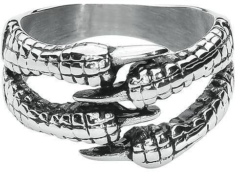 etNox hard and heavy Claw Unisex Ring Standard S Edelstahl Gothic, Rockwear