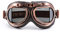 evomosa Motorradbrillen Vintage Cruiser Scooter Goggle Outdoor-Sandbrille Bike Racer Cruiser Touring Brillen (Copper, Smoke)