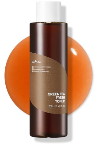 ISNTREE Green Tea Fresh Toner | Korean Toner with Green Tea | Hydrating Facial Toner for Oily Skin, Sebum Control & Refreshing Care, 6.76 fl oz