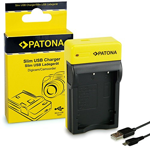 PATONA Slim Chargeur Compatible avec Fuji Fujifilm NP-40, NP-60, NP-95, NP-120, Pentax D-Li8, Kodak Klic-5001 Batteries