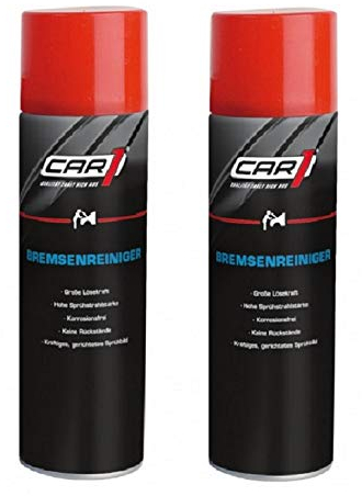 2 x 500ml CAR1 Bremsenreiniger - Bremsscheibenreiniger Spray - CO 3000