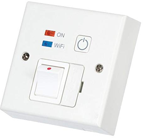 White Wi-Fi Controlled, Switched Fused Spur