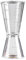 Lorsoul Doppel Klar Jigger Ounce Cup Plastikharz-Milch-Tee Kaffee Misch Oz Skala Messbecher Home Bar Gilt