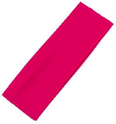 Mytoptrendz® Stretchy Headband Wide Elastic Soft Fabric Kylie Hairband Bandeau Plain Soft Women Yoga Gym Hair Wrap (Fuchsia PINk -7cm)