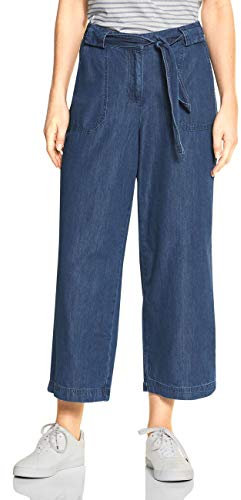 CECIL Damen 372912 Hose, Dark Blue wash, W27/L26