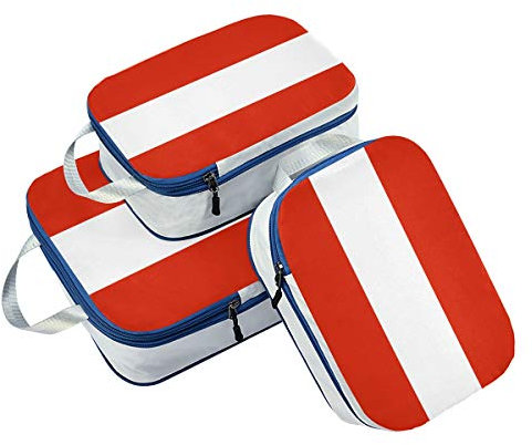 Verpackungswürfel mit österreichischer Flagge, 3 Stück