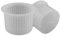 E.T.I. s.r.l. Cheese Maker Moulds for Ricotta, Quark, Cacioricotta Cheese - Simple, White, 20 Pieces, 80g Each