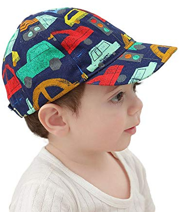 Gifts Treat Kinder Baseball Cap Jungen Basecap Kinder Sonnenhut Hüte Mädchen Sommer Snapback Caps Tier Design Mützen,CarPrint Gr. 48cm