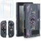 RHOTALL Hartschale kompatibel mit Nintendo Switch für Legend of Zelda Style Schutzhülle Set für Switch und Joycon Controller mit 2 Displayschutzfolie und 2 Themen-Daumenkappen