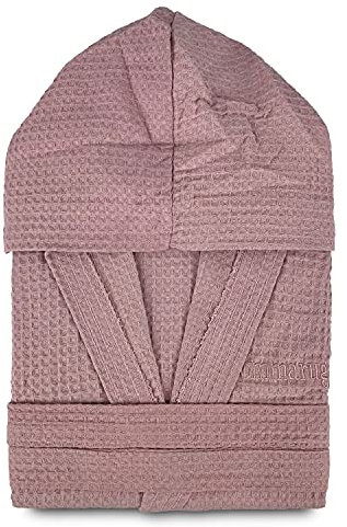 Nada Home Accappatoio Nido d'Ape Unisex Uomo Donna Sommaruga 350gr Tasche e Cappuccio 4219