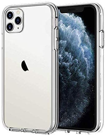 Cracksin Klar Silikon Hülle für iPhone 11 Pro Transparent Ultra Dünne klare weiche TPU Handyhülle Flexible Crystal Clear Case Cover Bumper Rückseite