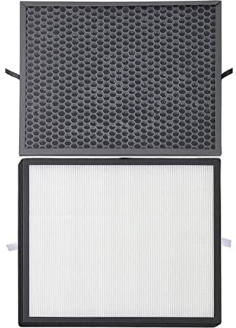 SPARES2GO Activated Carbon & HEPA Filter Kit compatible with Philips AC3256/10 AC3259/10 AC4550/10 Air Purifier