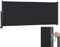 XMTECH Seitenmarkise Wandmarkise 140 x 300 cm Anthrazit, ausziehbar,Sichtschut Markise, Seitenrollo,Blickdicht, Sonnen- & Windschutz für Balkon, Terrasse, Garten