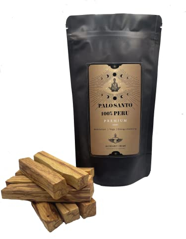 400gr Palo Santo Premium para Quemar Original del Perú Bolsa Zip Autosellable | Madera Sagrada (40 Sticks Aprox Bursera Graveolens) Regalo Meditación, Yoga y Limpiezas Energéticas