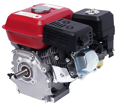 Motore a benzina da 4 KW, 7,5 CV, motore a avviamento leggero, motore a 4 tempi, motore a benzina 208 CC, per barche, go-kart o pompe dell'acqua, per la casa e per camper (A-nero)