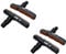 2 Pairs V-Brake Brake Pads of 72mm for Bicycles with Anti-lock Braking System (ABS), perfectly suitable for Shimano, SRAM, Tektro, Avid and XLC UVM. High-performance V Brake Blocks