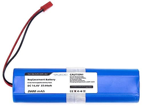 AUVTKALL - Batería de repuesto para Ilife V3s Pro V50 V5s Pro V8s X75018650B4-4S1P-AGX-2 SUN-INTE-202 (14,4 V, 2600 mAh)