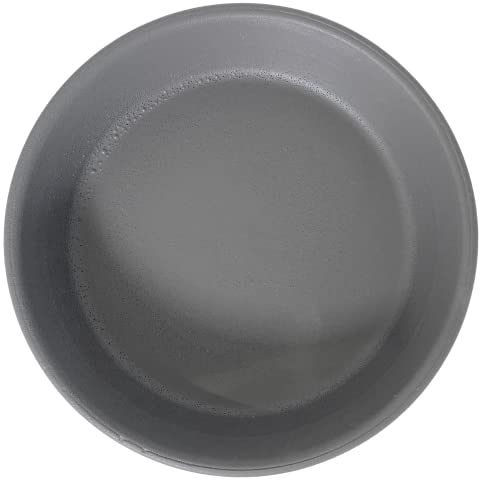 Meliflor Plato Cerámica 26cm Gris Duraderas y Resistentes - Decoración - Hogar y Jardín - Artesanalmente Fabricado en España - Diseño Exclusivo