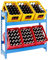 PROREGAL Getränkekistenregal Camel blau für 6 Kisten, HxBxT 100x100x30cm Getränkeregal, Kistenregal, Kastenregal, Getränkekistenständer