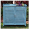 Gartenschrank Aus Holz Für Den Außenbereich – Sonnen- Und Wasserdichtes Schuhregal Für Garten, Balkon, Gang – Geräumiger Und Langlebiger Werkzeugschrank (Color : Blau)