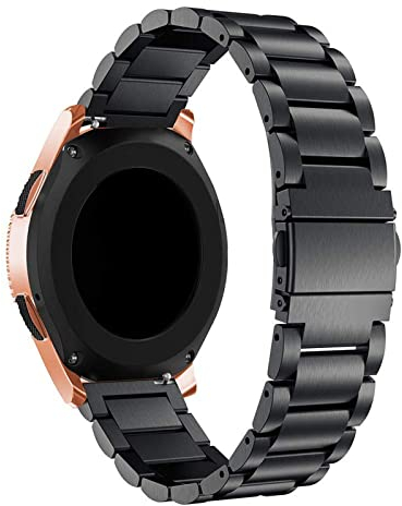 Ersatzarmband Kompatibel mit Withings Steel HR 36mm Armband, 18mm Edelstahl Metal Uhrenarmband für Withings Steel HR 36mm (Black, One Size)