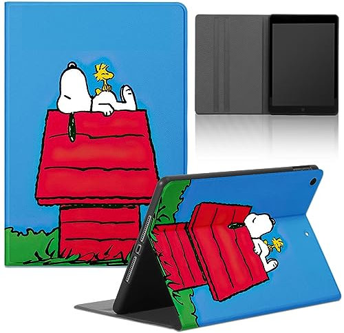 PBNDJVG Custodia per iPad 9/8/7 10,2, Modell 2021/2020/2019, 9./8./7. Generation, Flip PU in Pelle con Supporto Ultra Sottile TPU Custodia Cartone Carino Anime Protettivo Folio Cover, C1
