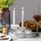 Glas-Kerzenhalter, Teelicht-Kerzenhalter 2 in 1 Set von 4 Stück für Hochzeit, Kirche, Weihnachten, Geburtstag Party, Geschenk, Schlafzimmer Dekoration
