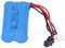 RC-Lipo-Akku, 7,4 V, 1200 MAh, Hohe Kapazität, RC-Lithium-Akku, 5 C-Rate, Modellflugzeug-Lithium-Akku mit Schwarzem SM-Stecker, Lipo 14500-Akku für Elektrisches Spielzeug